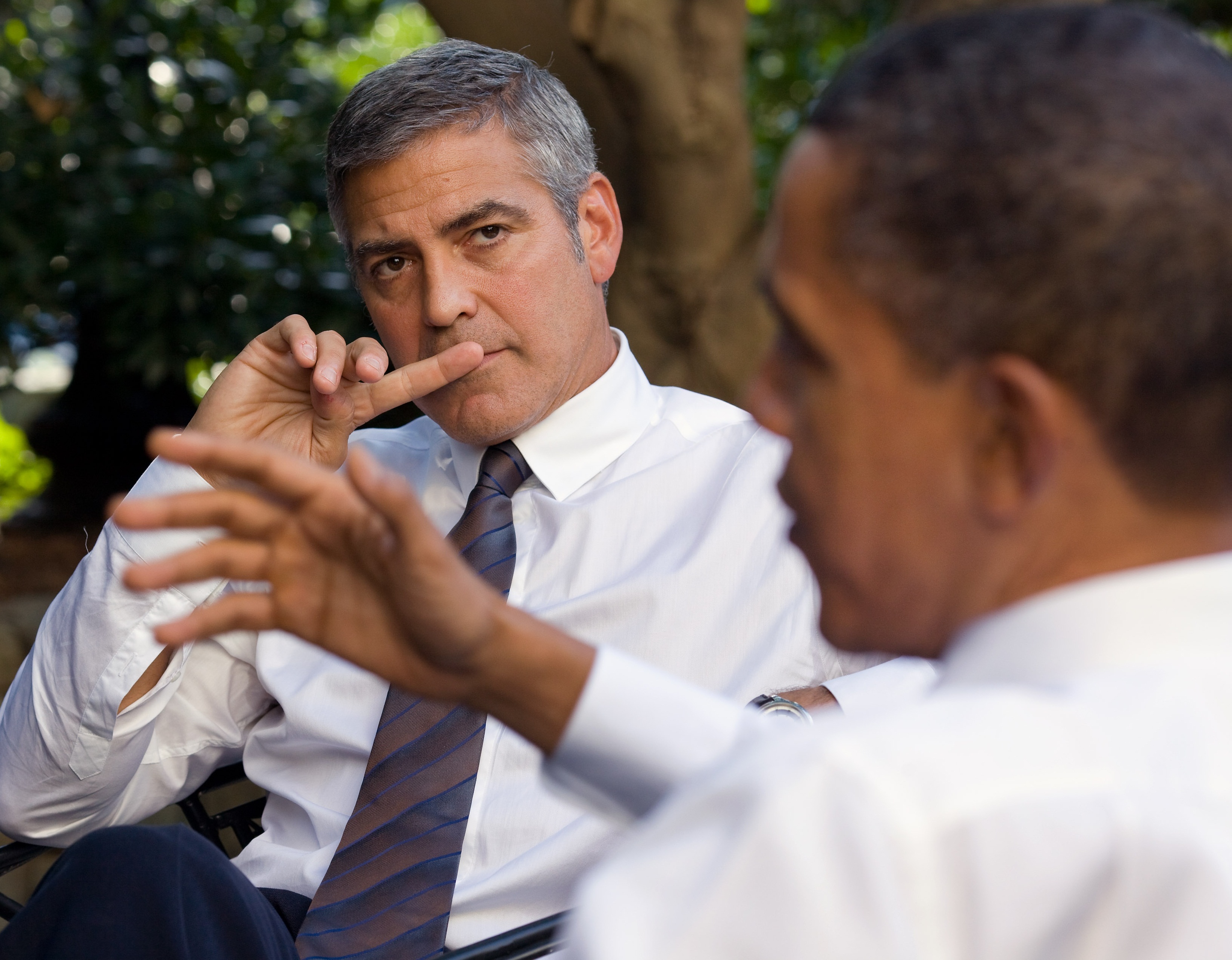 George Clooney at the White House